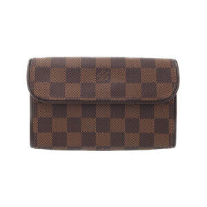 Louis Vuitton Damier Ebene Brown Pochette Florentine Waist Pouch